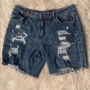 Denim shorts